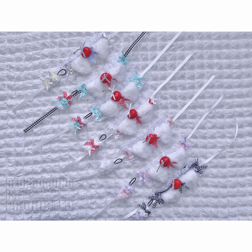 わんこパフェなヘッドドレス(カラフル)