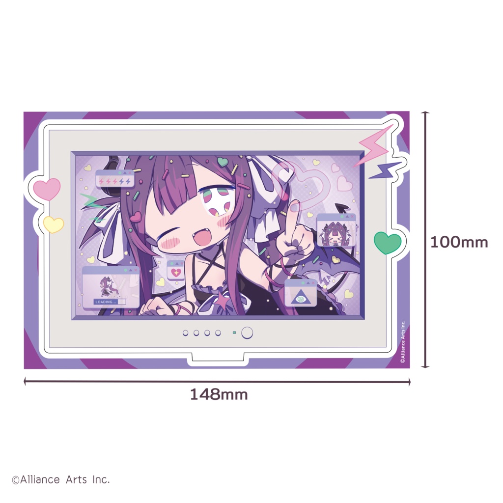 ゆんゆん誕生日記念イラスト　アクリルジオラマセット