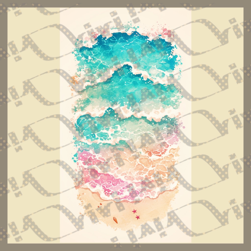 背景イラスト　砂浜