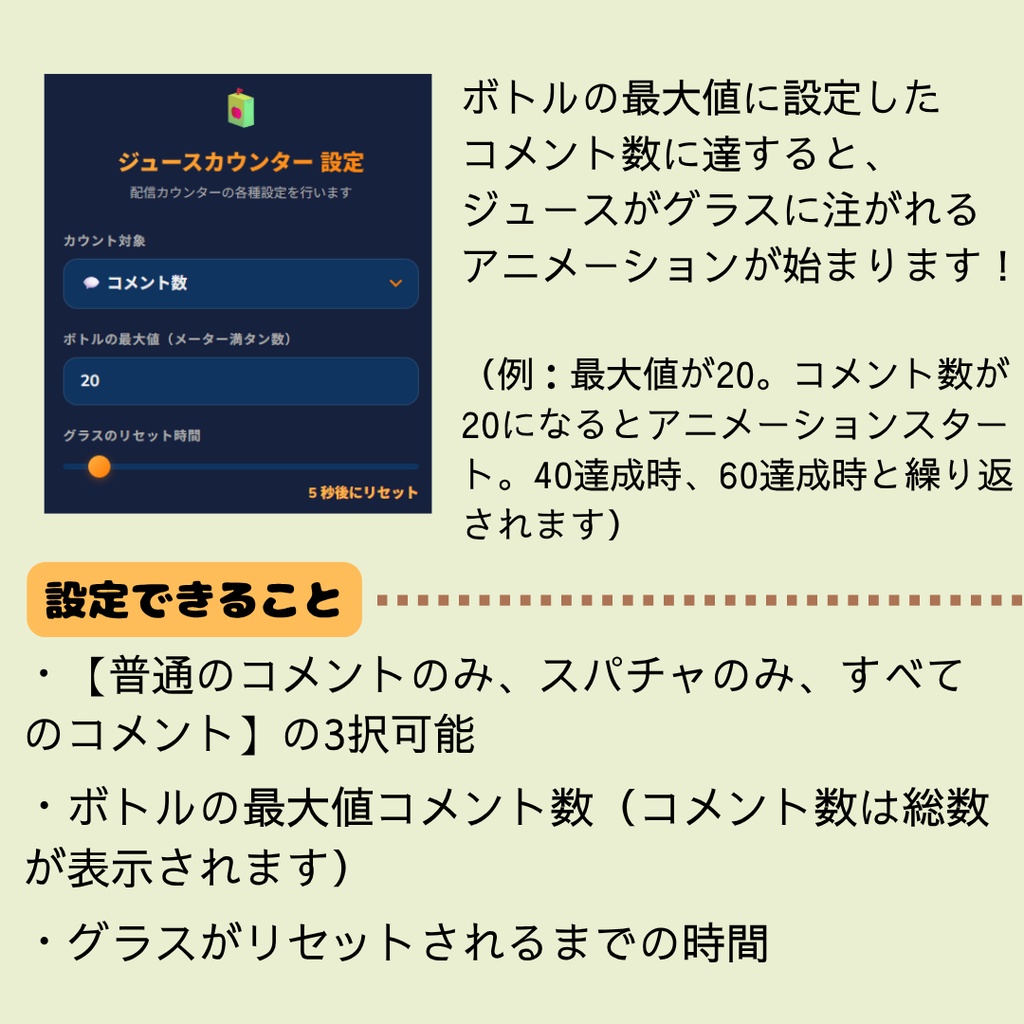 【わんコメ対応】コメント数カウンター【OBSオーバーレイ】