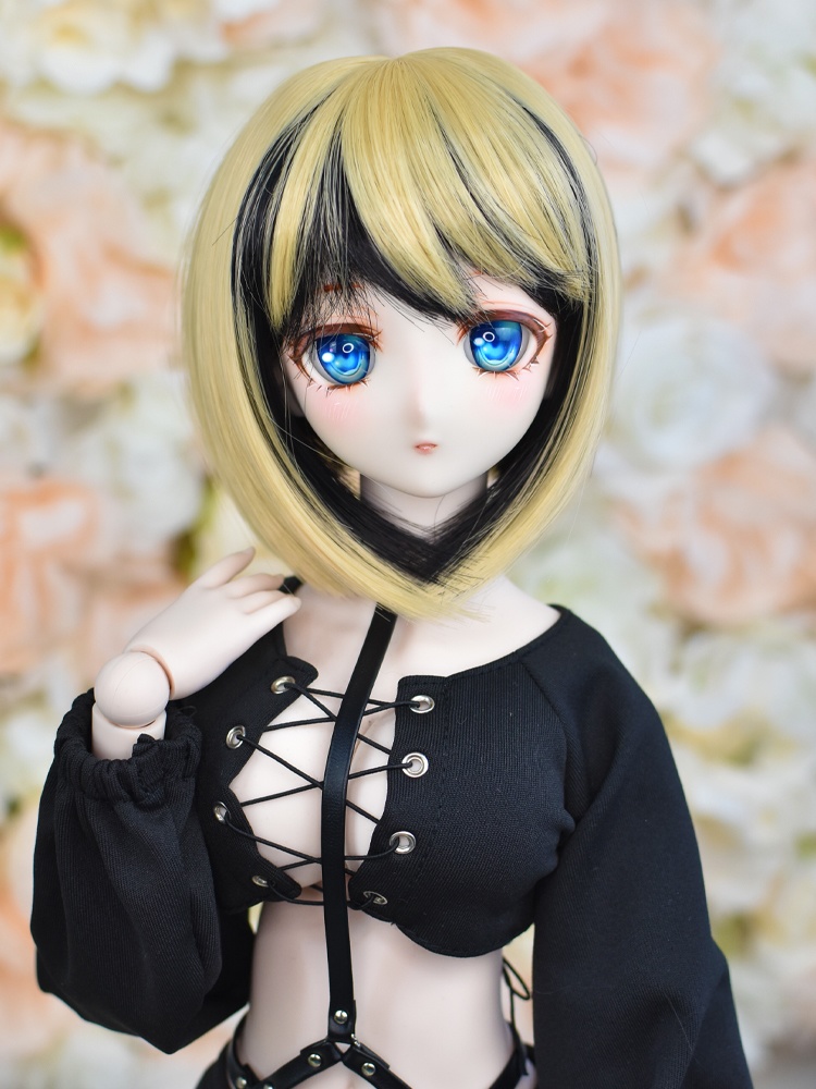 9インチ 前下がりボブ1 ダーク系ツートン