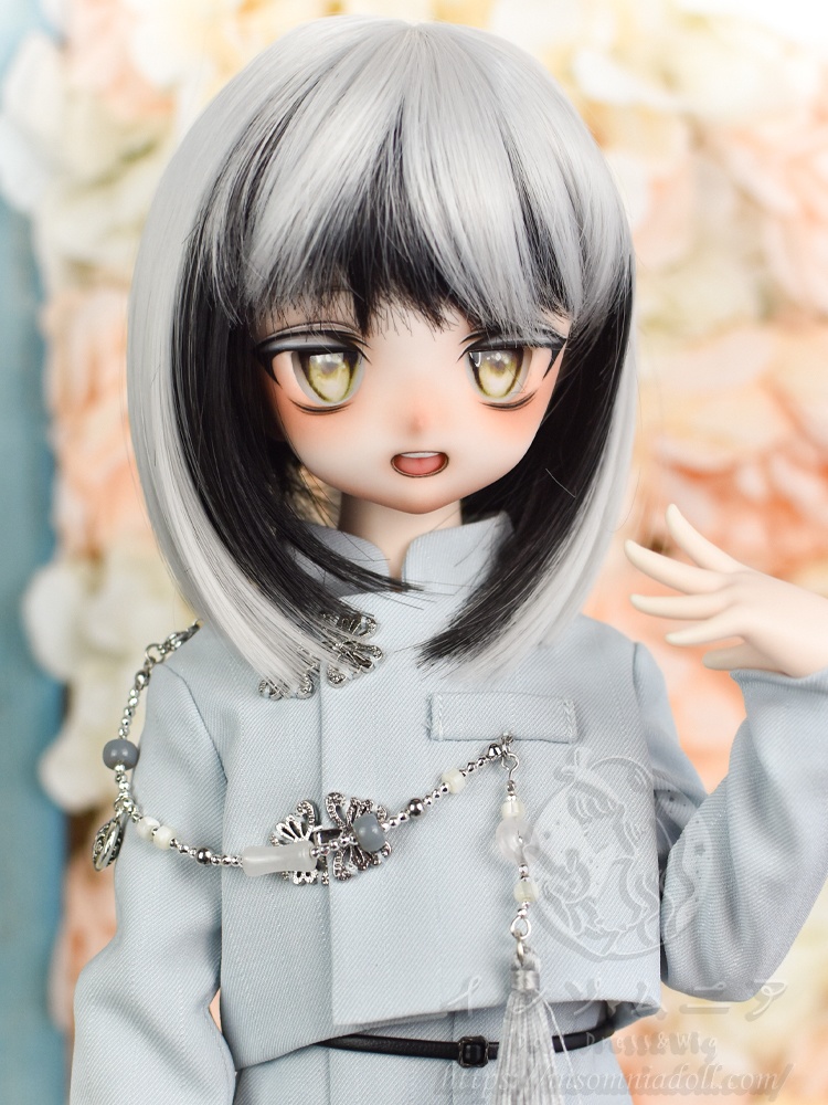 9インチ 前下がりボブ1 ダーク系ツートン