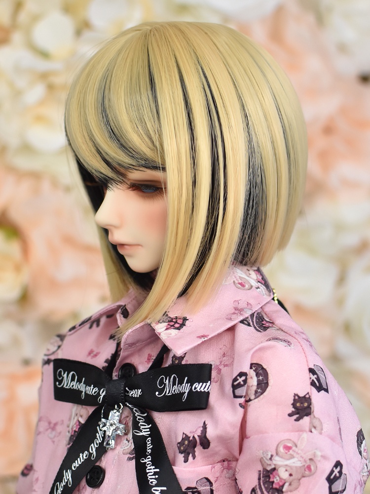 9インチ 前下がりボブ1 ダーク系ツートン