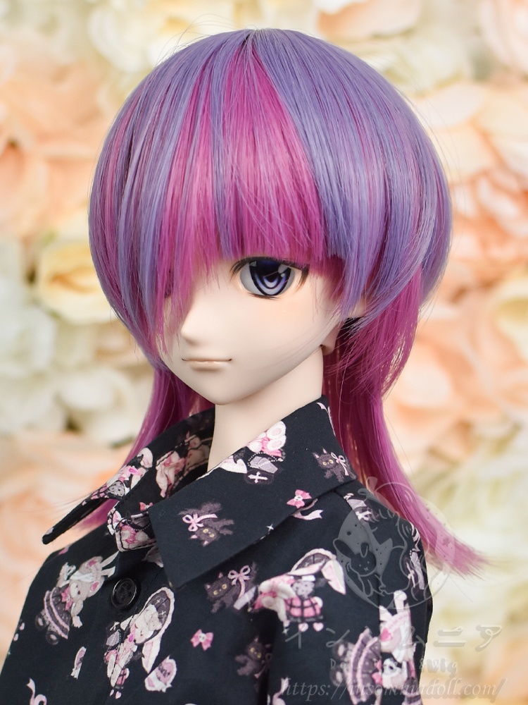 8.5インチ ドールウィッグ アシメウルフ