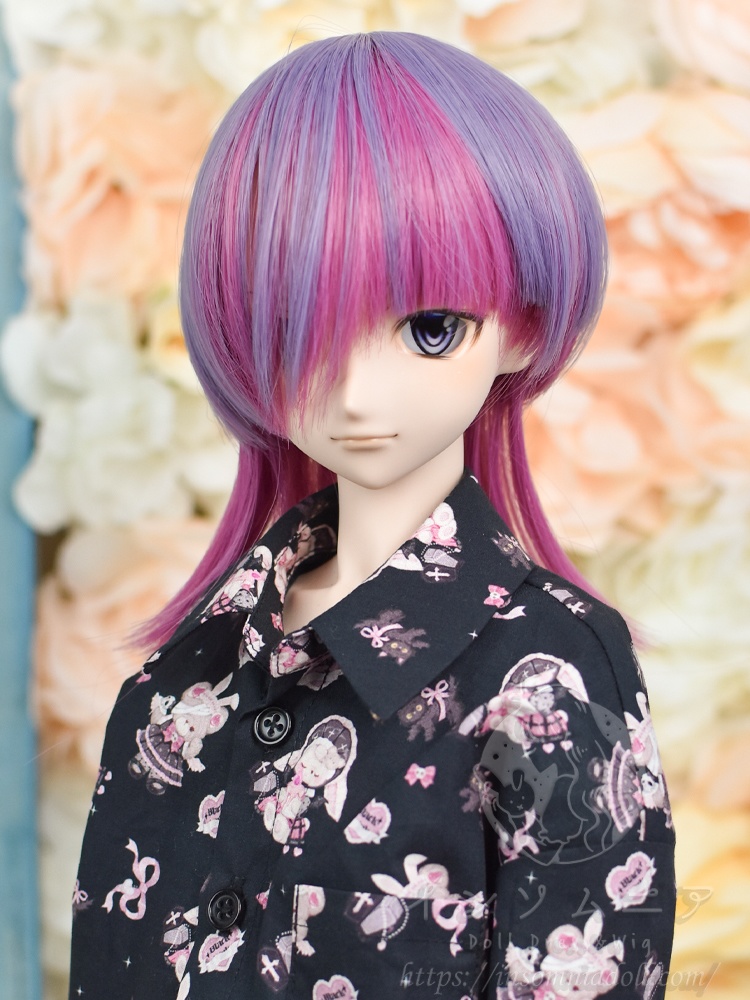 8.5インチ ドールウィッグ アシメウルフ