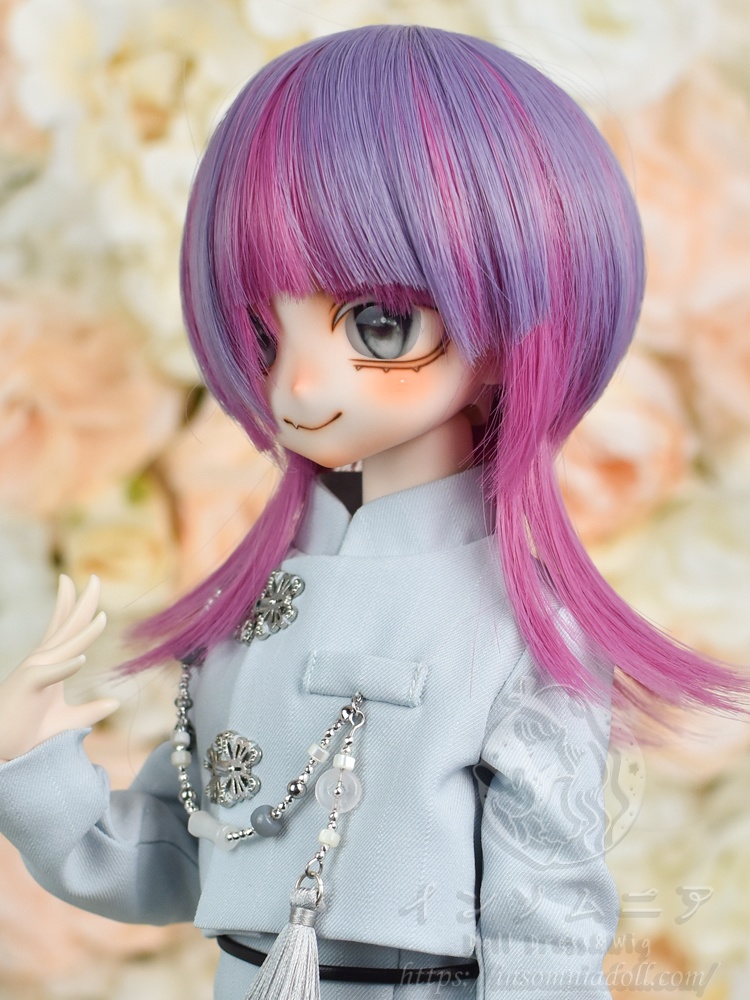 8.5インチ ドールウィッグ アシメウルフ