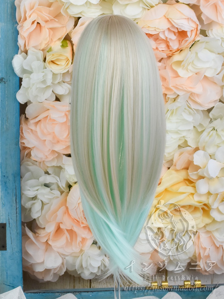 9インチ ナチュラルロング ストレート ドールウィッグ