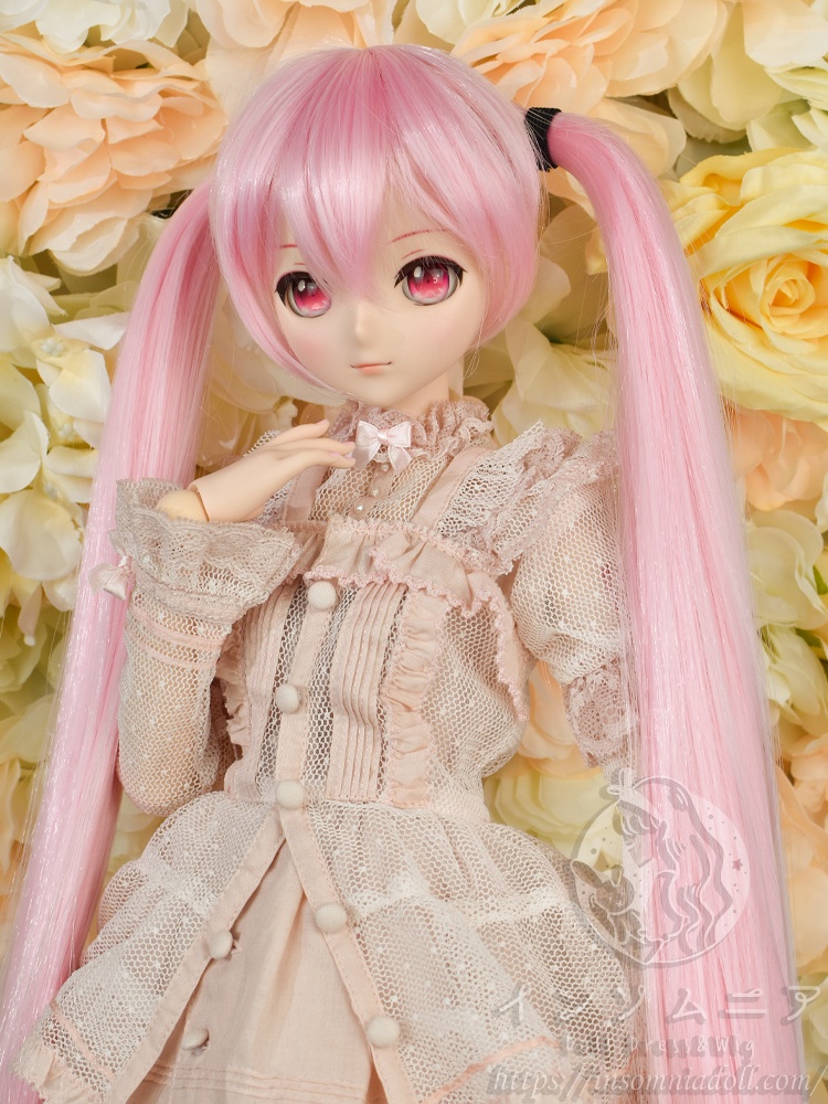 ロングロングツインテ(ピンク系)