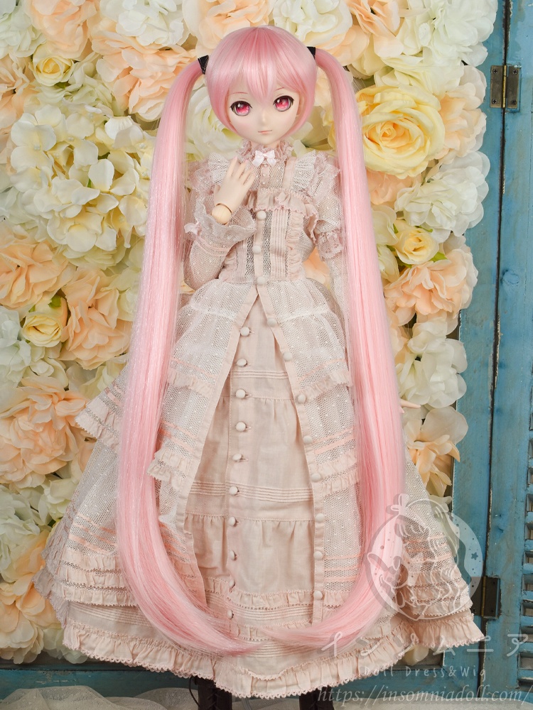 ロングロングツインテ(ピンク系)