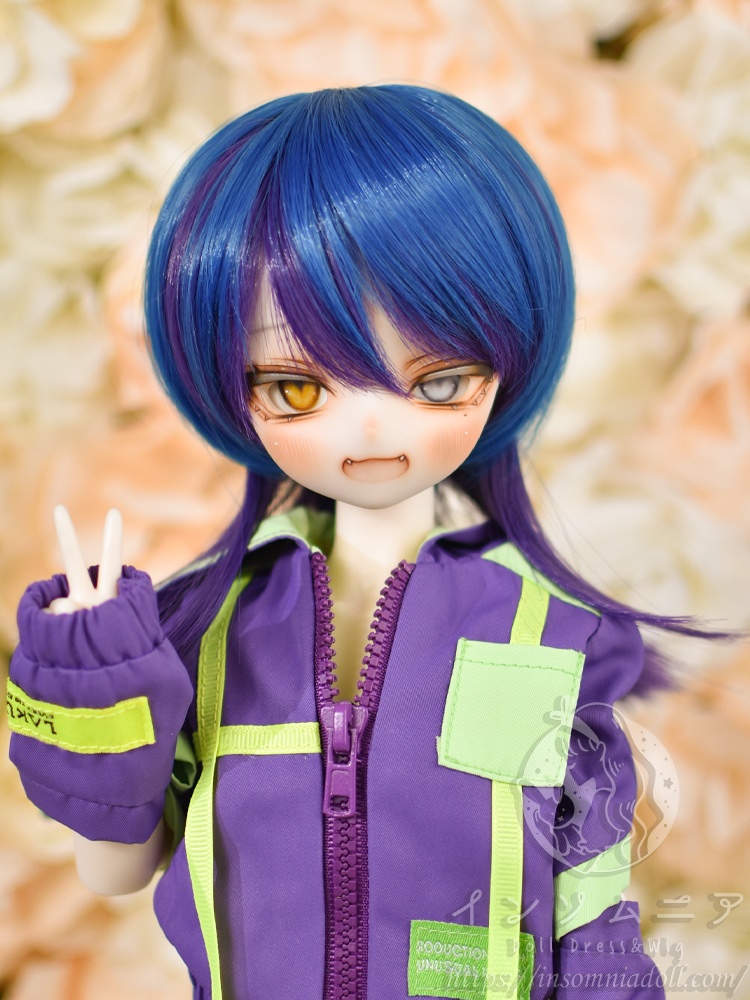 9インチ/ドールウィッグ/ウルフヘア/ウルフカット/サキ