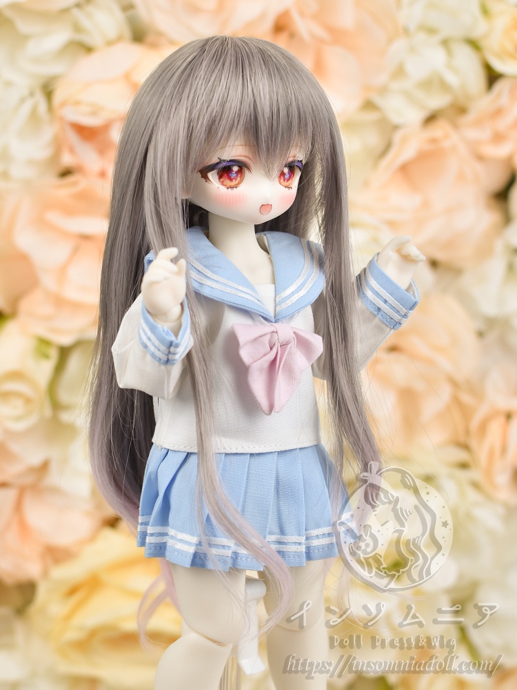 6-7インチ シフォンカール ドールウィッグ