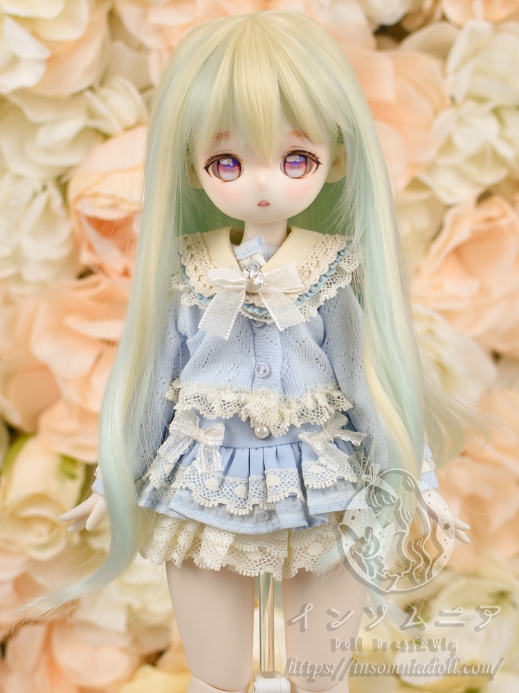 6-7インチ シフォンカール ドールウィッグ