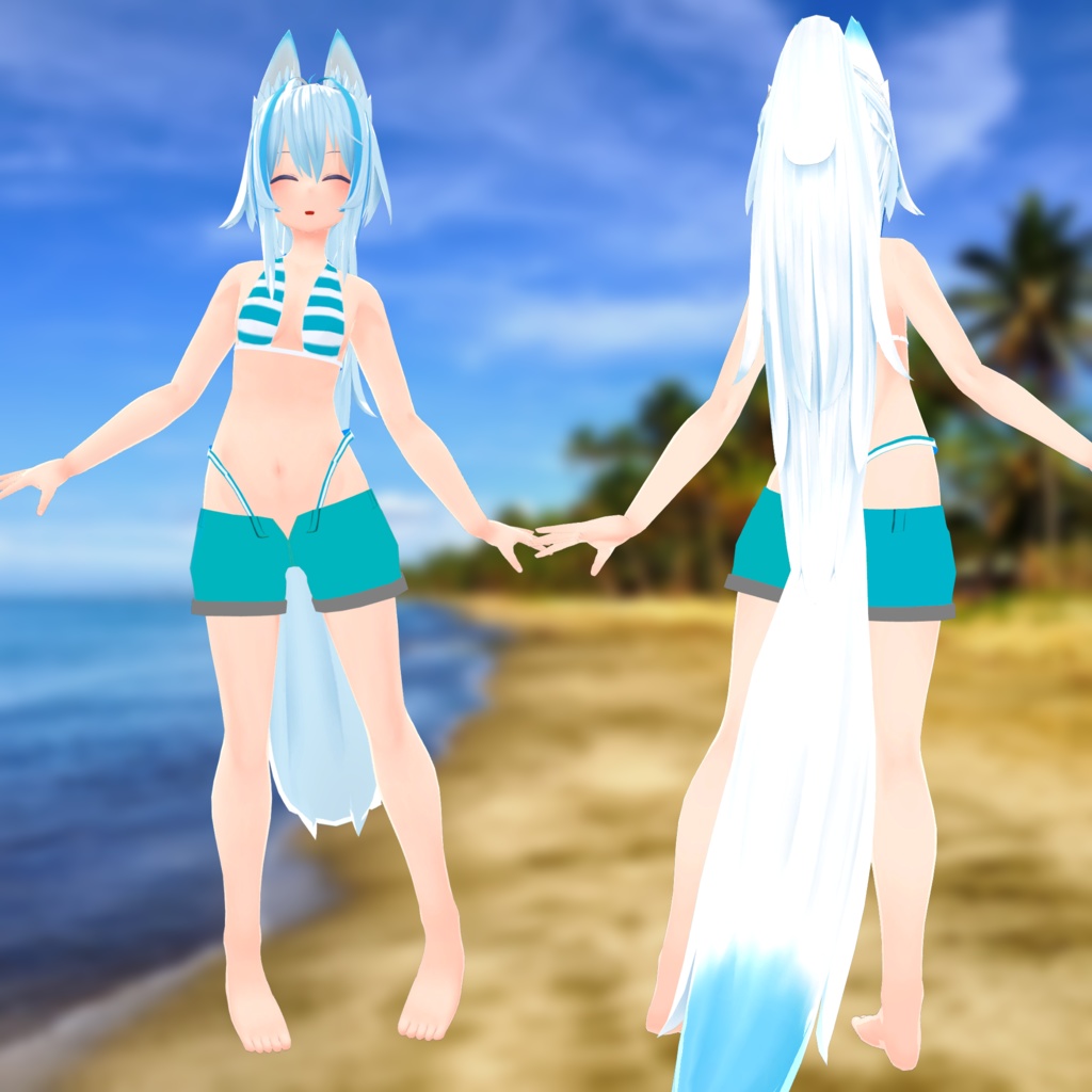 縹狐ちゃん用 すとらいぷ水着