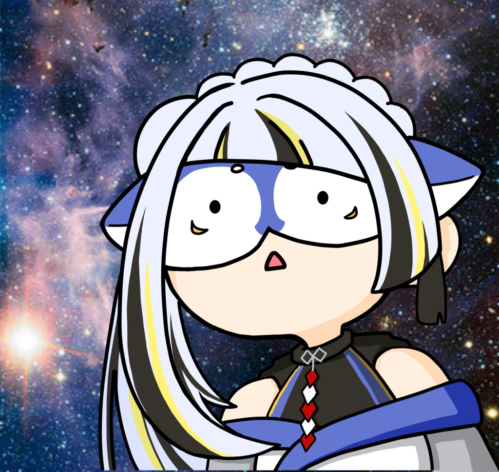 宇宙イヌステッカー