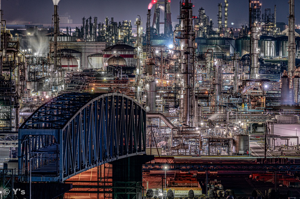 風景写真（工場夜景）