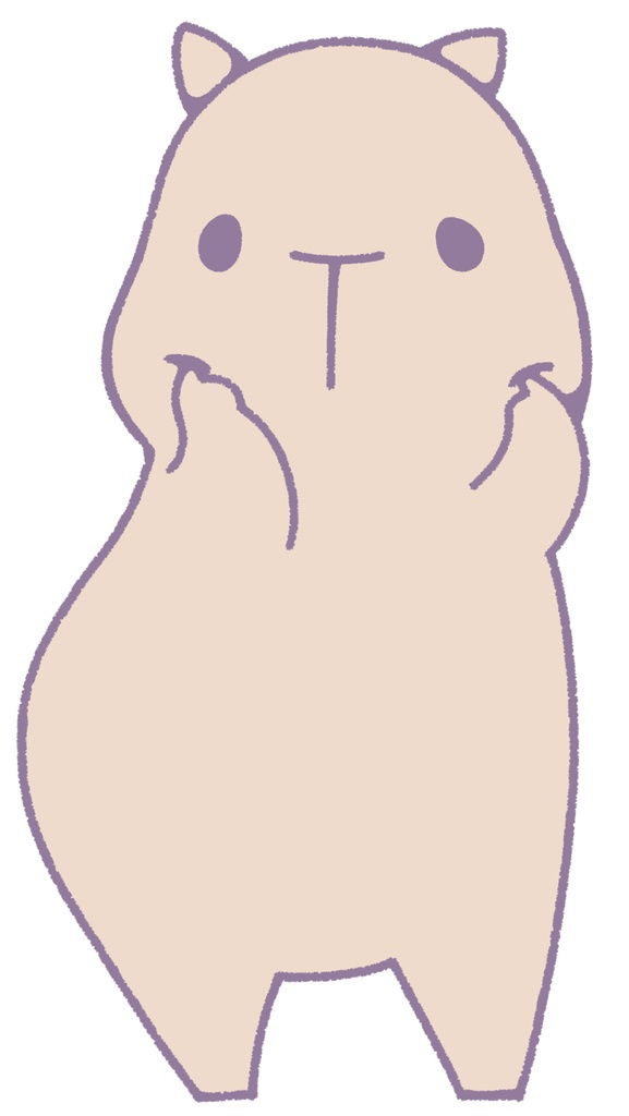 【商用利用OK】カピバラのキャラクター