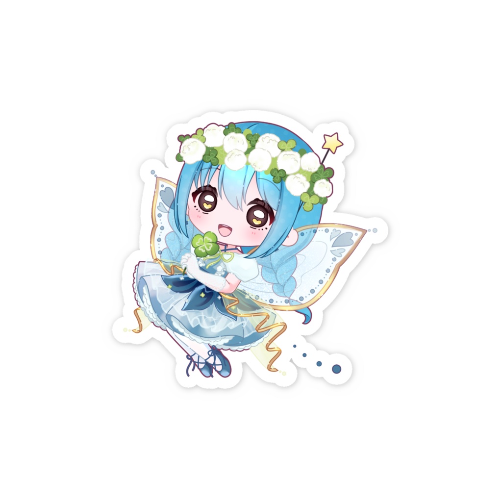 クローバーの妖精キリヤ/スマホステッカー