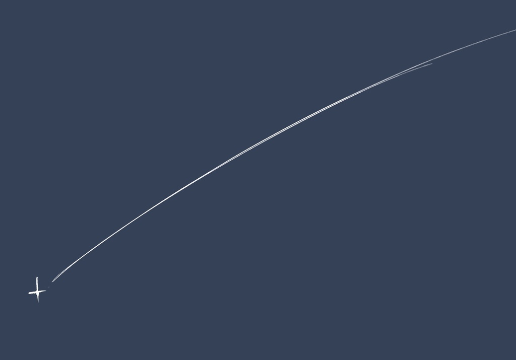 白い流れ星（透過済gif）