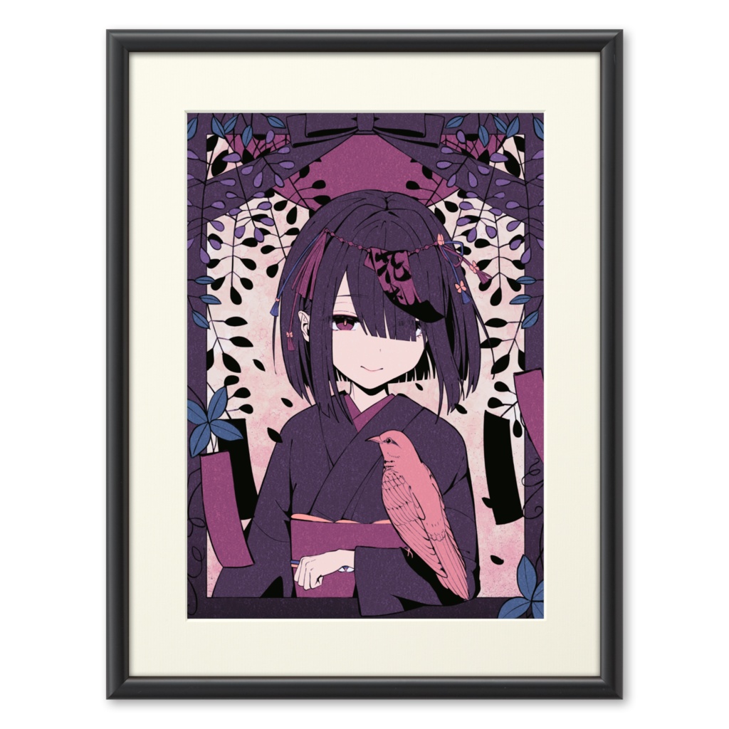 花札複製画「4月」/ Hanafuda PrimoArt Print “April”