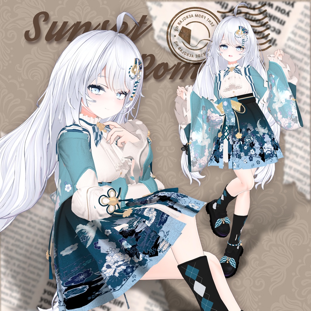 夕日のロマンス(Sunset Romance)[11 Avatars] 缩略图 9