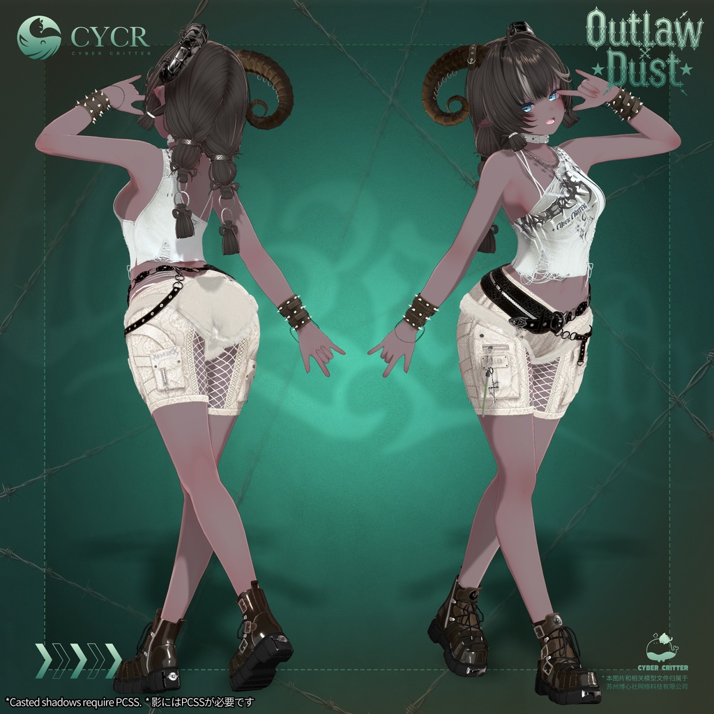 🌵 Outlaw Dust🌵【髪型 · メークアップ付き衣装 / 18アバター対応】