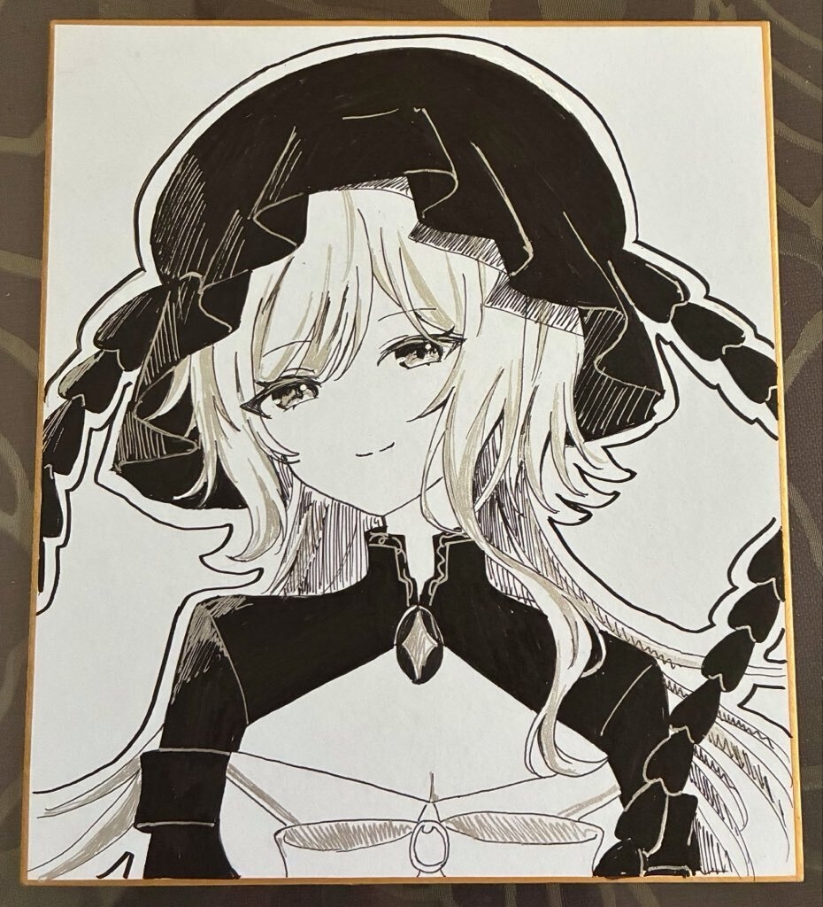 【イラスト色紙】oc原画