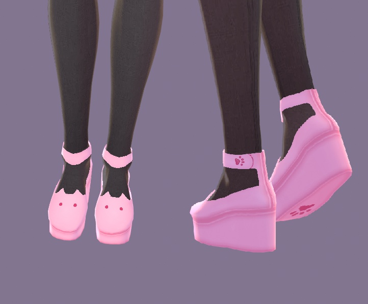 Pink Cat Dress Shoes