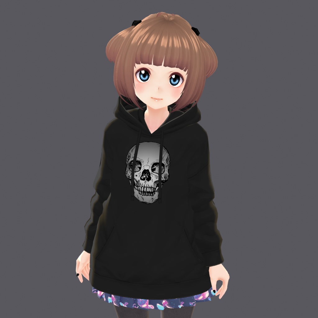 Vroid Skull Hoodie