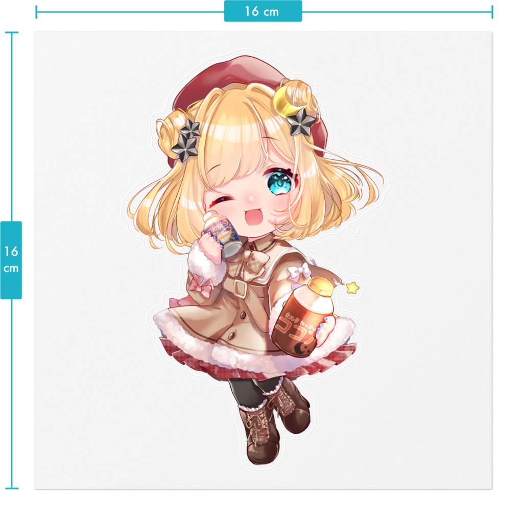 ミニよるステッカー【2022冬服B】