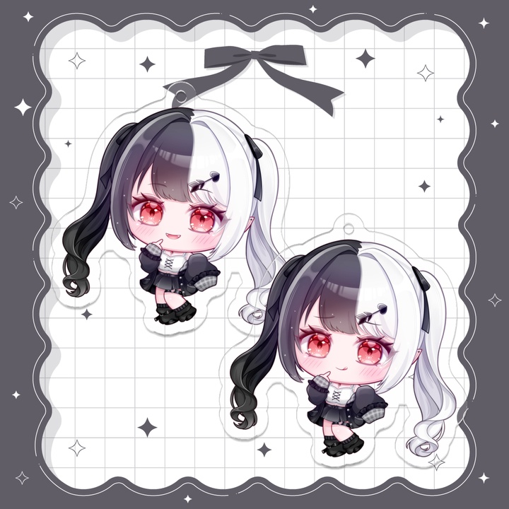 糸矢める アクリルキーホルダー  縦55×横55㎜