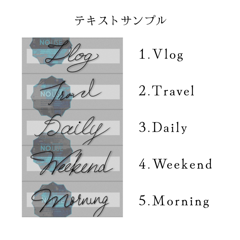 Minimal Pack Vol.1|Vlogサムネ・OPテンプレート