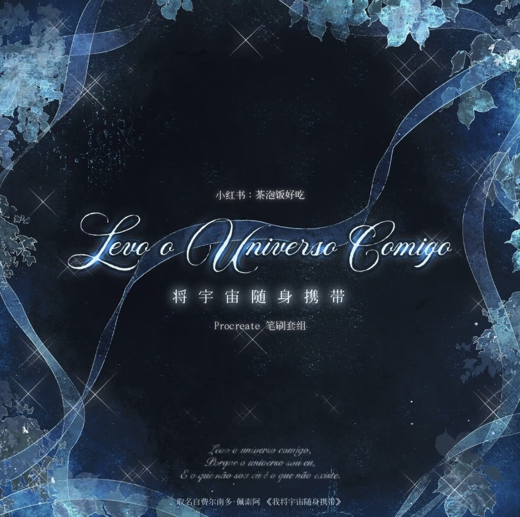 Procreateブラシ Levo o Universo Consigo 39本