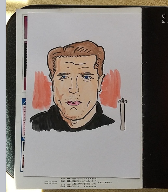 似顔絵元カリフォルニア州知事A.S