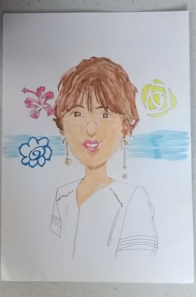 似顔絵、元女優、歌手、アイドルMW