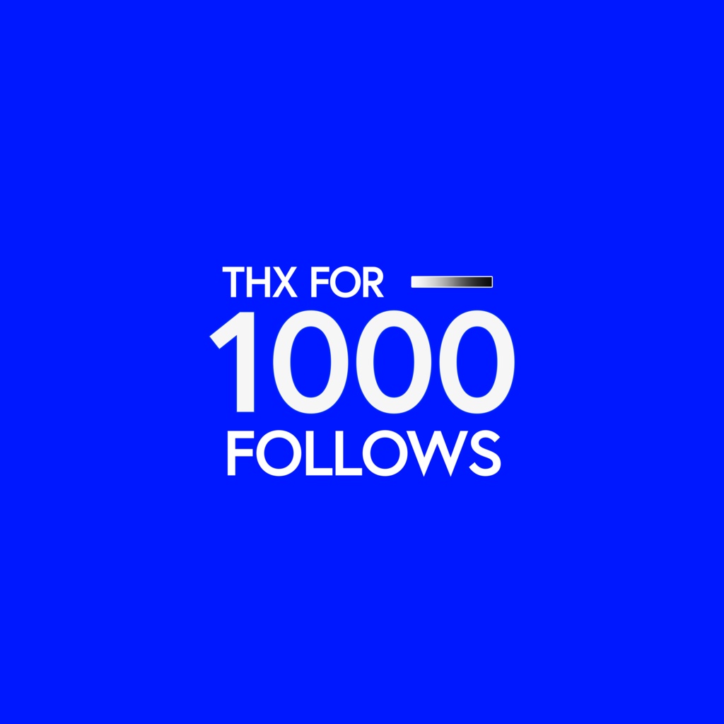 "THX FOR 1000 FOLLWOS" Aepファイル