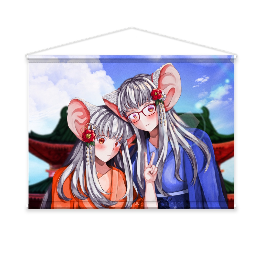【初詣】潤愛あかね&潤愛みずな タペストリー