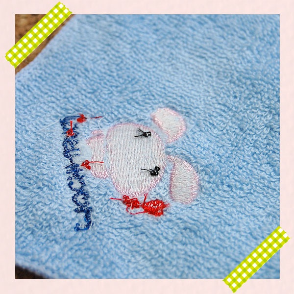 刺繍ミニタオル