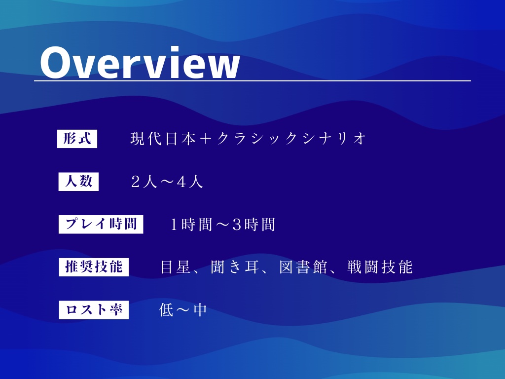 【CoCシナリオ】救済、海底より【SPLL:E192234】