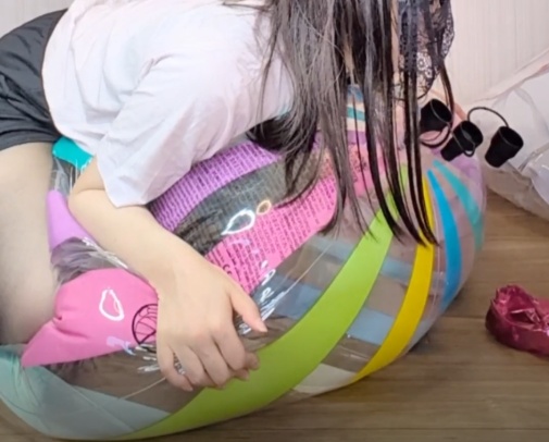 ワッサーボール・ジャンボビーチボールの空気抜き