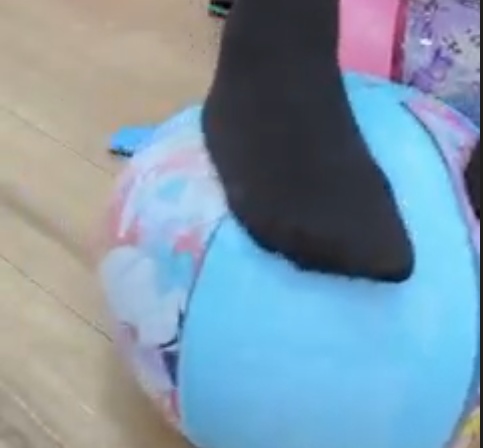 ビーチボール/浮き輪・inflatable、巨大化チャレンジ失敗POP