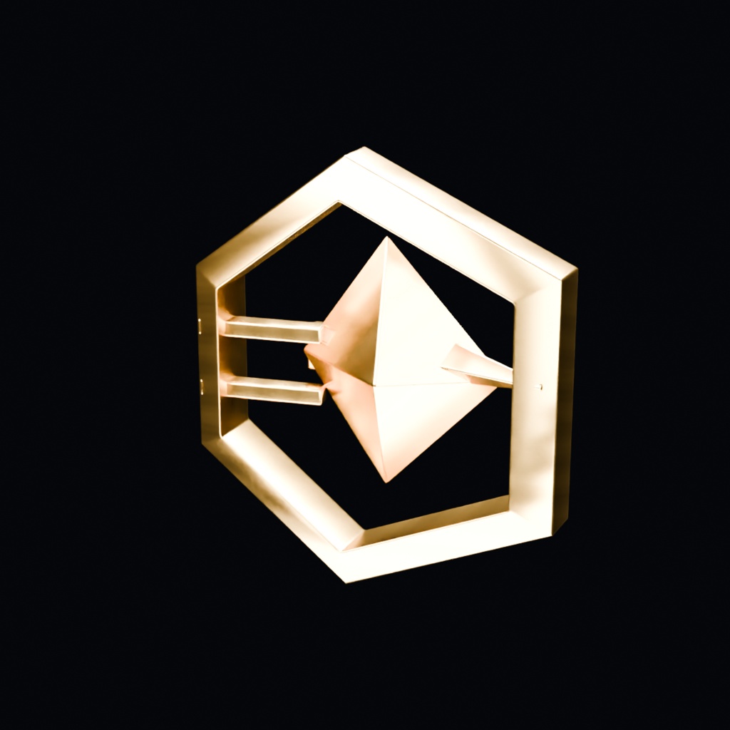 【衣装小物】Geometric Brooches - 幾何学ブローチ3種セット(lilToon/Standard対応)