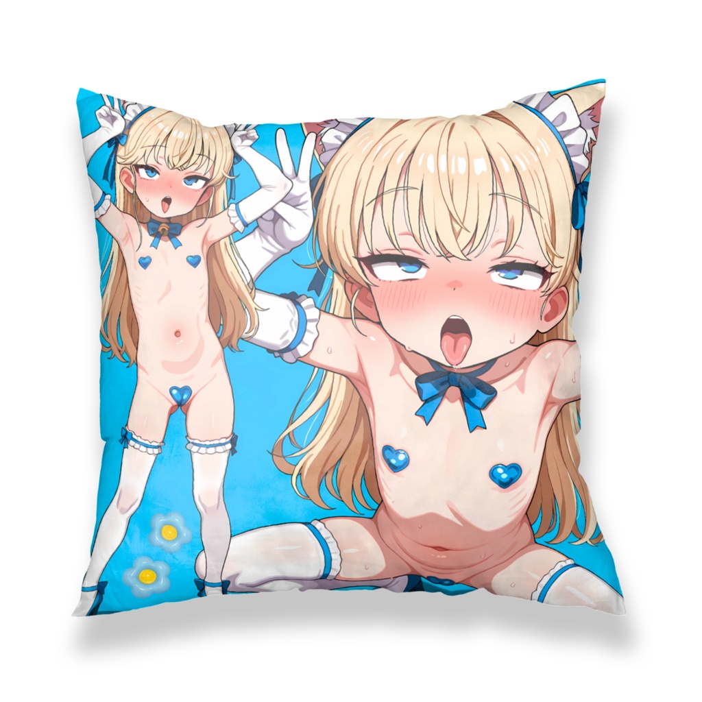 推しまほろん💙両面舌出しくっしょんかばー