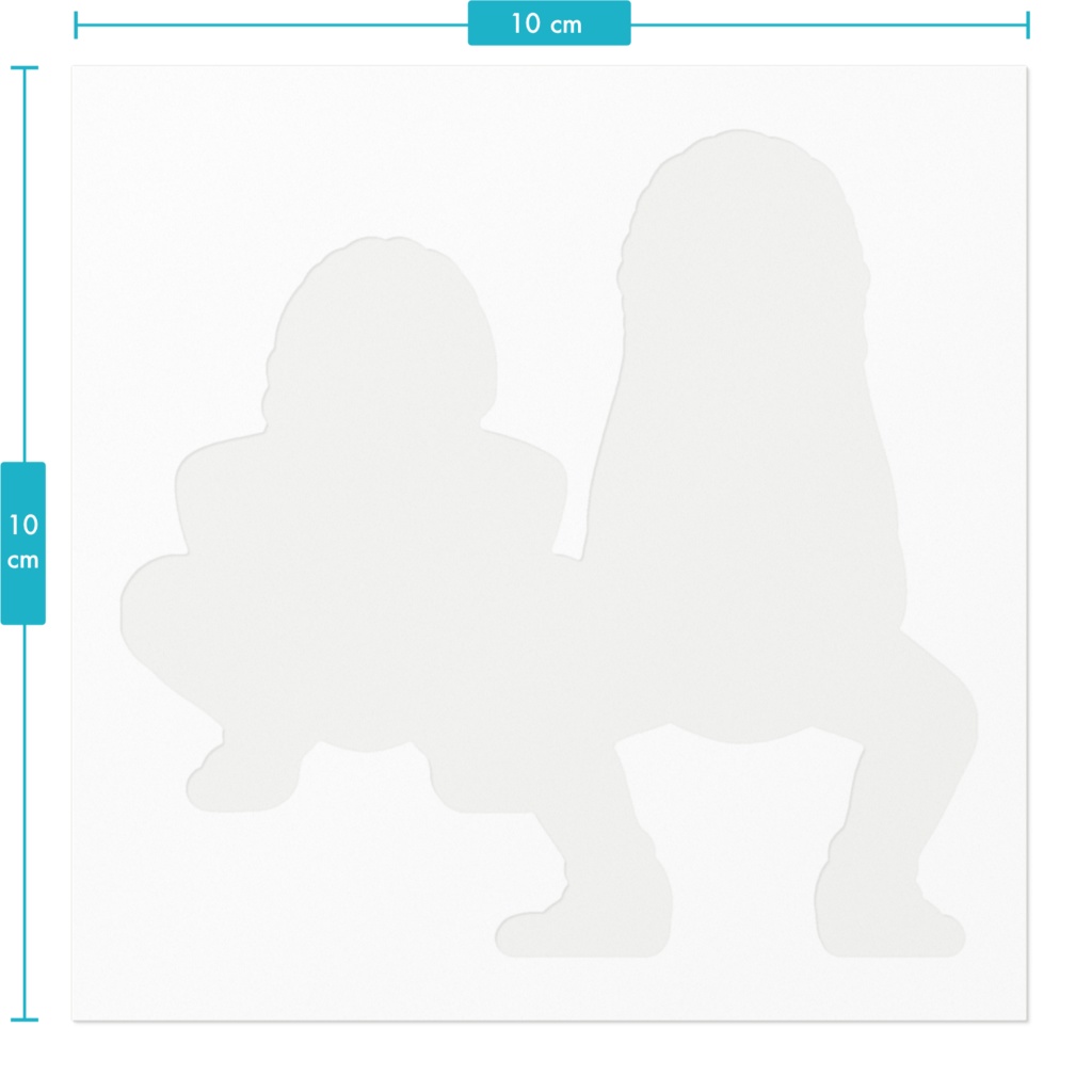 佐城雪美(U149)ガニ股蹲踞ステッカー(前後)