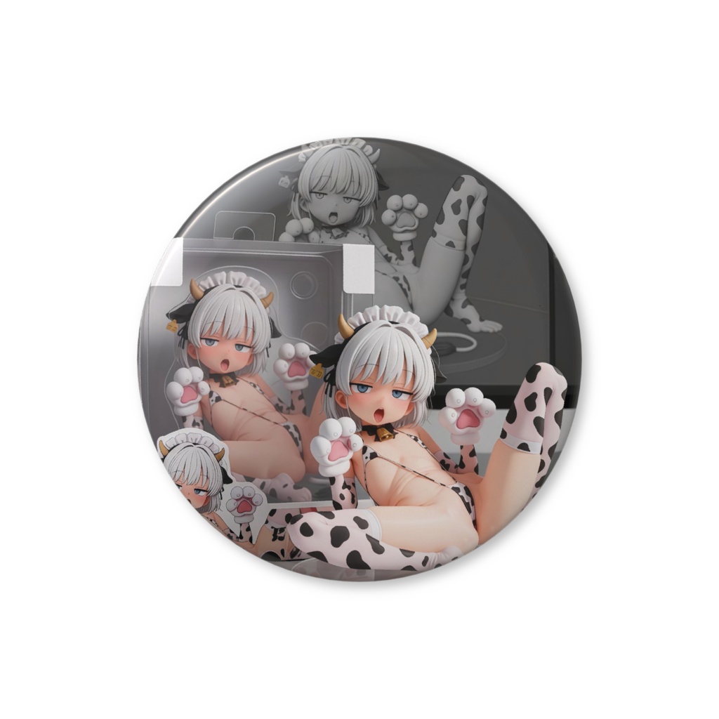 つかさ🐮3Dもーもー缶バッジ