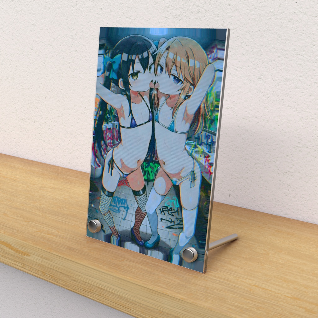 的場梨沙&結城晴　ぶっかけ用アクリルパネル