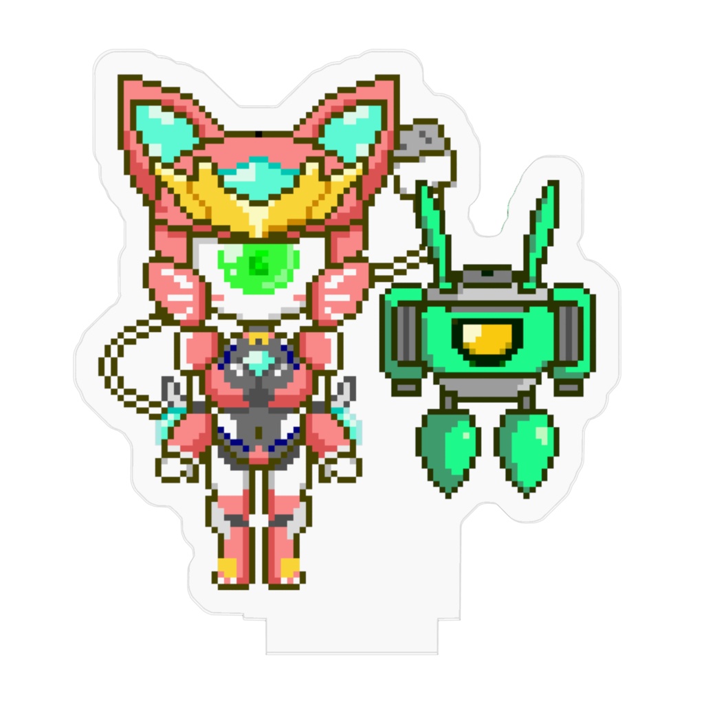 ドット絵なガンミィ&ジットくんアクリルフィギュア
