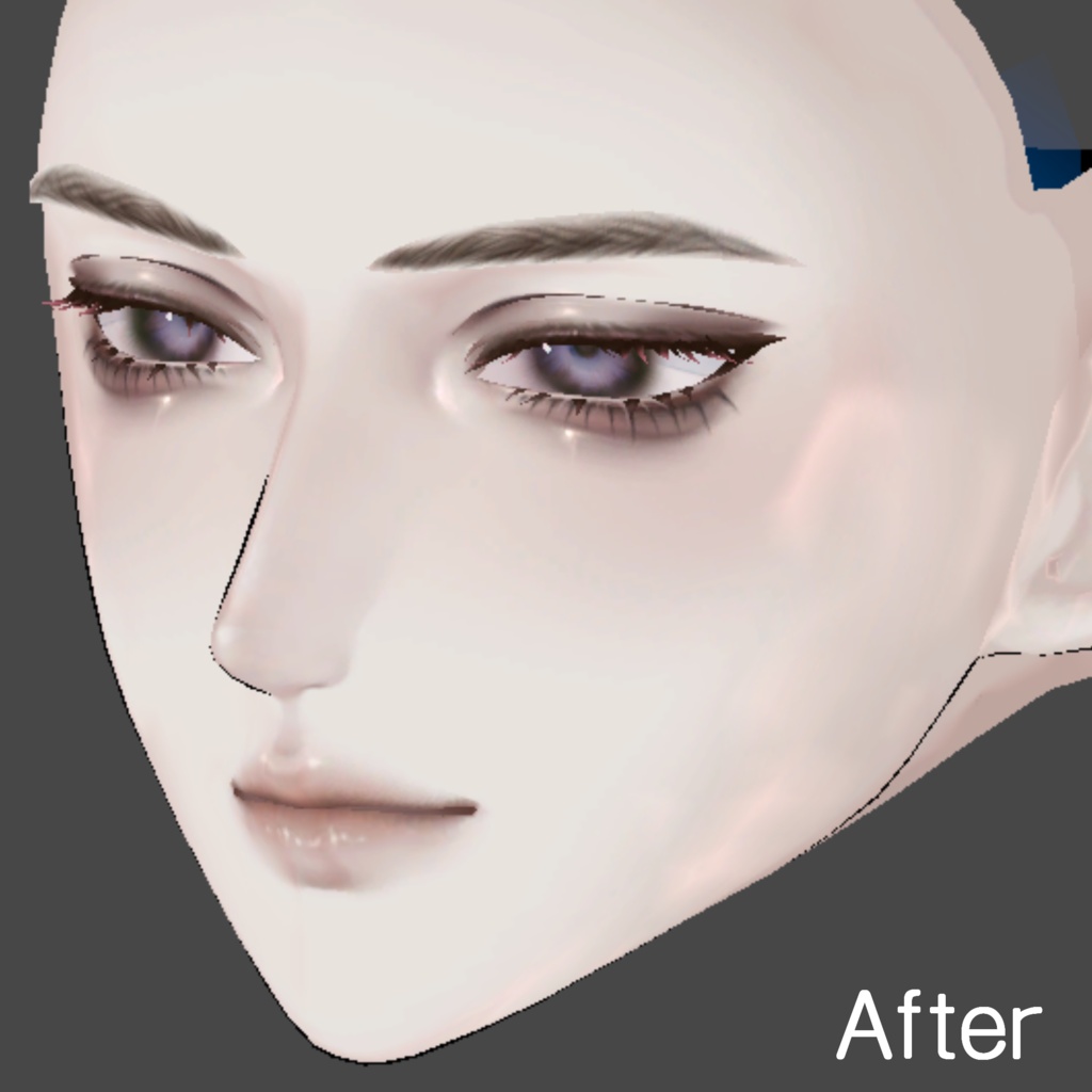 【水瀬/Minase】 Minase FacePlus Shapkey Add-on (Nose/Chin)