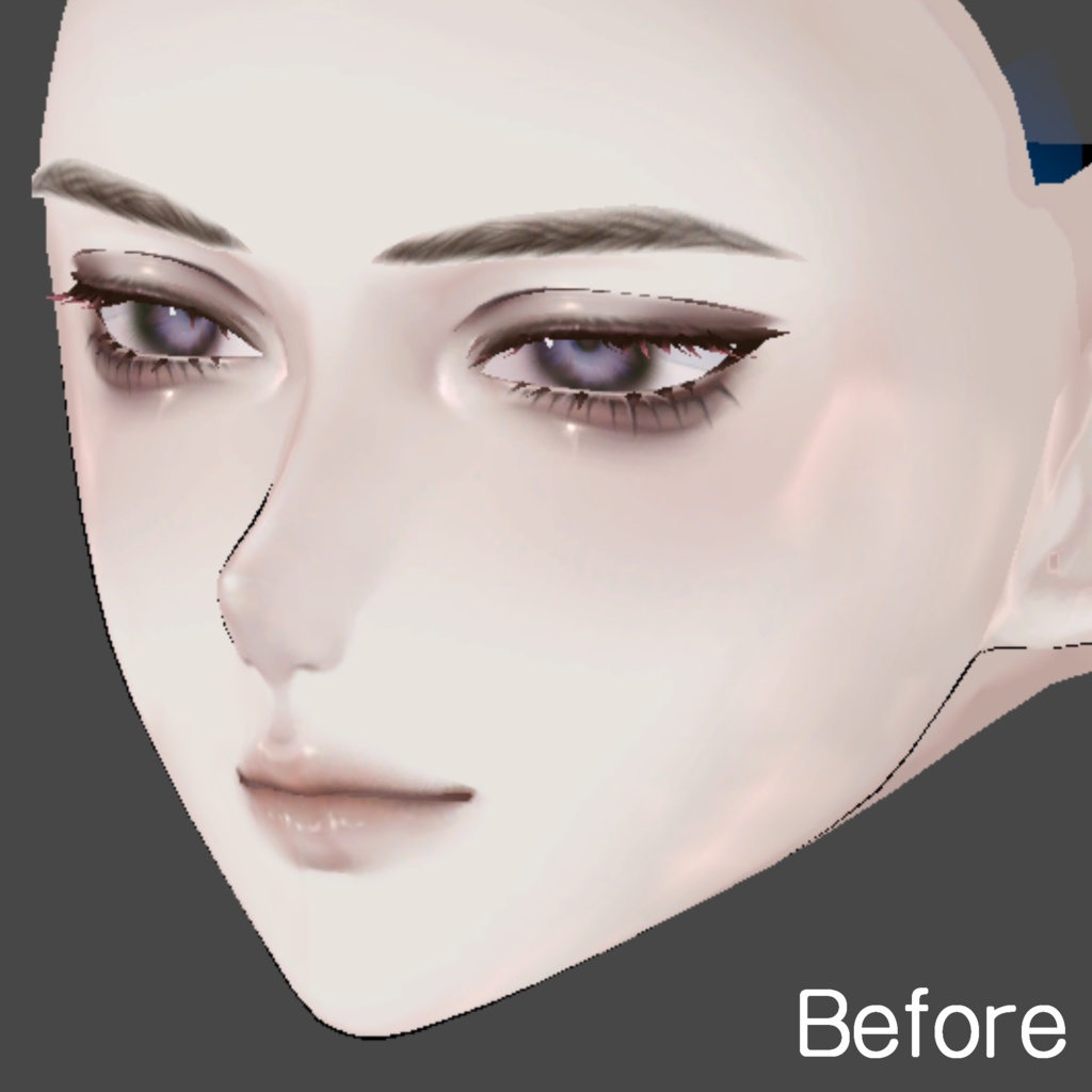 【水瀬/Minase】 Minase FacePlus Shapkey Add-on (Nose/Chin)