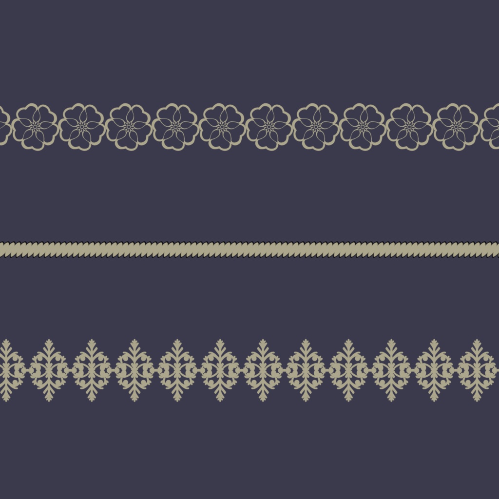 図書館学会シリル 模様ペン