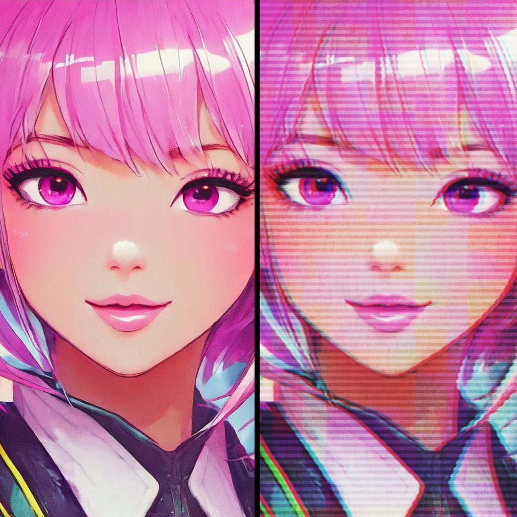 レトロなビデオ風に加工!VHSエフェクト(.psd)